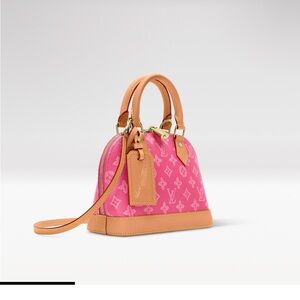NIB Louis Vuitton Pink Alma BB 130 year Anniversary Monogram Handbag